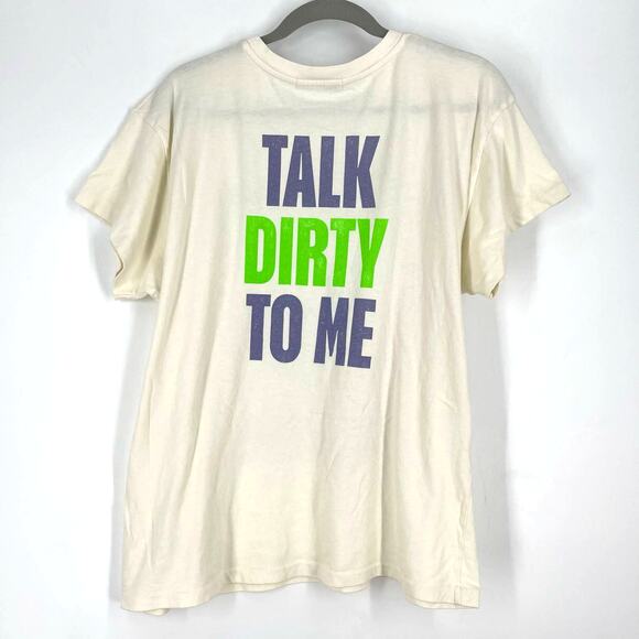 Daydreamer Poison Talk Dirty To Me Tour Tee Short Sleeve Large Cream - Picture 3 of 6